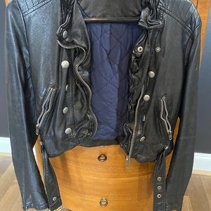 SOLD free People Leather jacket